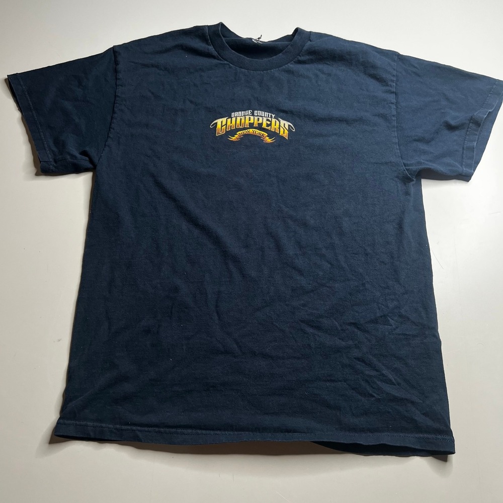 Vintage 2004 Orange County Choppers T-Shirt Biker Graphic Tee‎ Black Mens XL